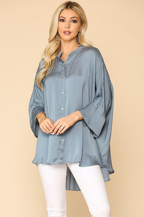 A1 BEST SELLER Oversized Satin Top in 2 colors