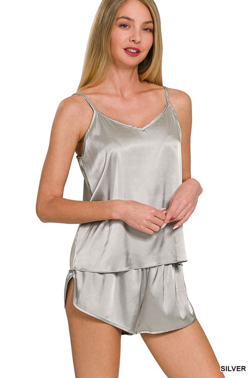 A1 Pajama Cami Short Set in 2 colors