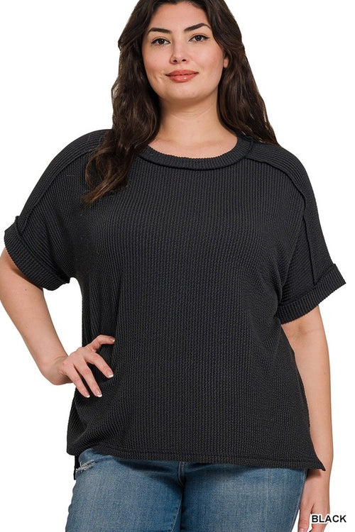 A1 Keep It Real Top in 2 colors - Curvy Sizes