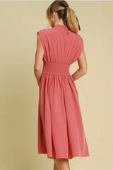 A1 The Janey Front Zip Midi Dress