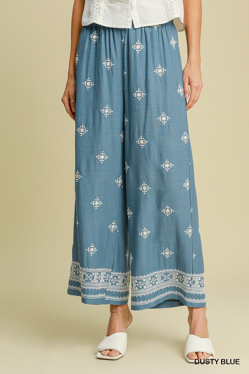 A1 Embroidered Linen Pant