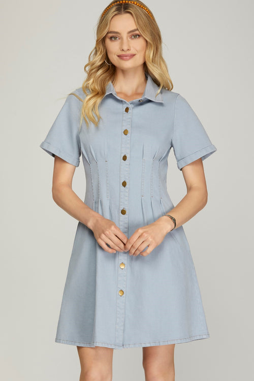 A1 Just Wondering Chambray Dress