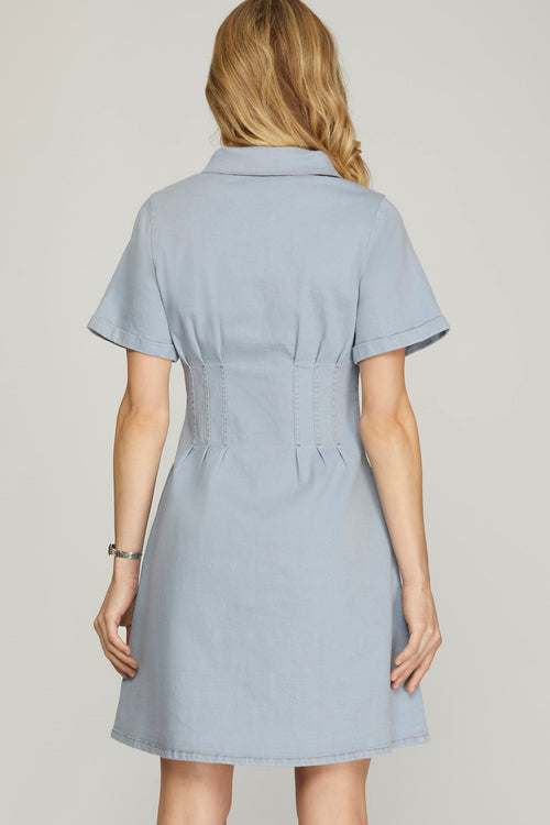 A1 Just Wondering Chambray Dress