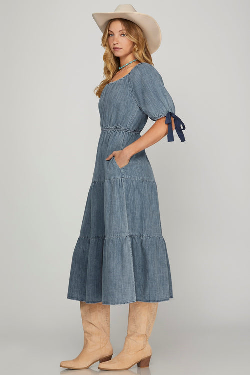 A1 Blue Jean Baby Dress