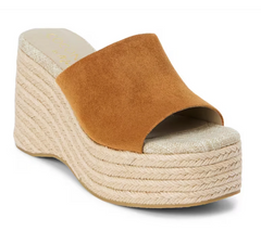 A2 Coconuts by Matisse Sorrento Wedge Sandal in Cognac