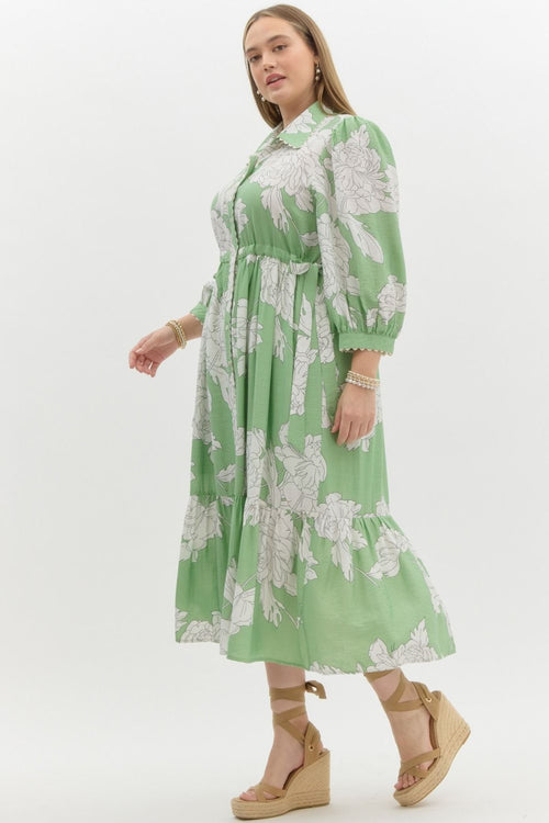 A1 Garden Party Ready Dress in Curvy Sizes