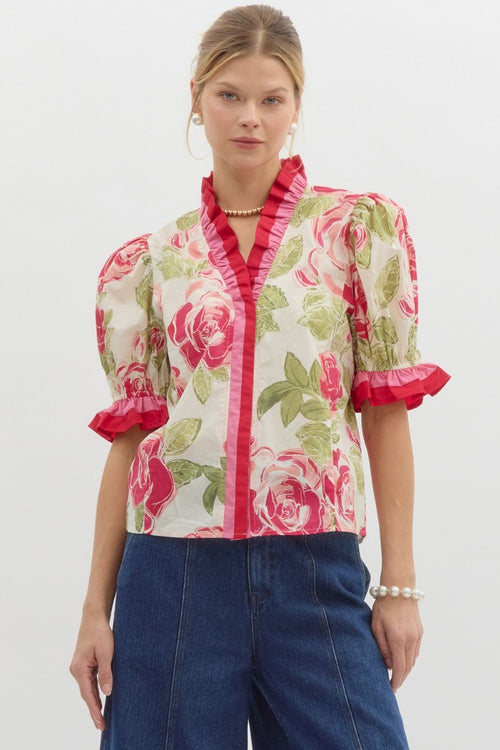 A1 Sweet Spring Florals Top