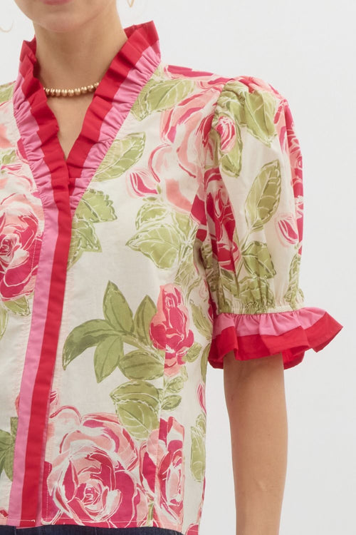 A1 Sweet Spring Florals Top